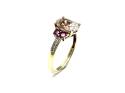 9ct Morganite & Diamond Solitaire Ring