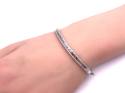 Silver CZ Fancy Bangle