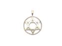 9ct Yellow Gold Star of David Pendant