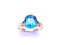 9ct Yellow Gold Apatite Solitaire Ring