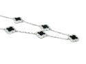 Silver Onyx & CZ Multi Cover Necklet