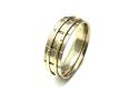 18ct Yellow Gold Patterned Wedding Ring