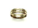 18ct Yellow Gold Patterned Wedding Ring