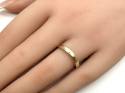 9ct Yellow Gold Waved Wedding Ring