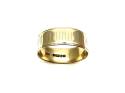 9ct Yellow Gold Patterned Wedding Ring