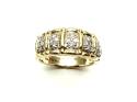 14ct Yellow Gold Diamond Cluster Ring