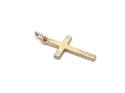 9ct Yellow Gold Patterned Cross