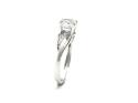 9ct White Gold CZ Solitaire Ring