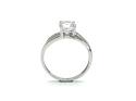 9ct White Gold CZ Solitaire Ring