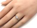 9ct White Gold CZ Solitaire Ring