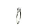 9ct White Gold CZ Solitaire Ring