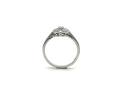 9ct White Gold CZ Flower Ring