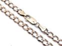 9ct Rose Gold Flat Curb Chain