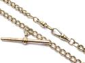 9ct Yellow Gold Flat Curb Chain & T Bar