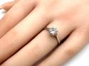 18ct White Gold Diamond Solitaire Ring