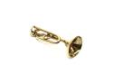 9ct Yellow Gold Trumpet Charm