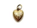 9ct Yellow Gold Heart Charm