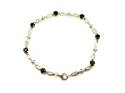 9ct Yellow Gold Sapphire & Diamond Bracelet