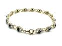 9ct Yellow Gold Sapphire & Diamond Bracelet