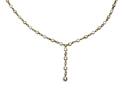 9ct Gold 2 Colour CZ Necklet