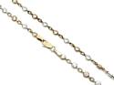 9ct Gold 2 Colour CZ Necklet