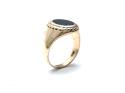 9ct Yellow Gold Bloodstone Signet Ring