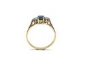 18ct Sapphire & Diamond 3 Stone Ring