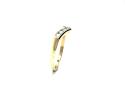 9ct Yellow Gold CZ Wishbone Ring