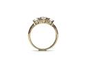 9ct Yellow Gold CZ 3 Stone Ring