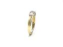 9ct Yellow Gold CZ 3 Stone Ring