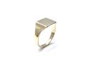 9ct Yellow Gold Plain Signet Ring