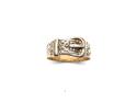 9ct Yellow Gold Buckle Ring