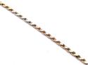 9ct 3 Colour Gold Solid Rope Bracelet