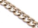 9ct Yellow Gold Flat Curb Bracelet