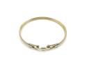 9ct Yellow Gold Oval Loop Catch Bangle