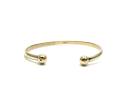 9ct Yellow Gold Plain Torque Bangle