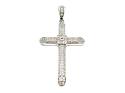 Silver CZ Cross Pendant