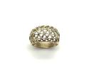 9ct Yellow Gold Domed Mesh Ring