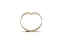 9ct Yellow Gold Patterned Wishbone Ring