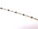 9ct Yellow Gold Sapphire & Diamond Bracelet 7 inch