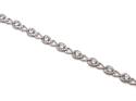 9ct White Gold Aquamarine & Diamond Bracelet 7 inc