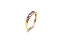 18ct Yellow Gold Ruby & Diamond Eternity Ring