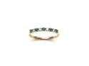 18ct Yellow Gold Emerald & Diamond Eternity Ring