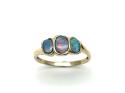 9ct Yellow Gold Opal 3 Stone Ring