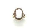 9ct Yellow Gold Cameo Soliatire Ring