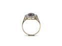 9ct Yellow Gold Garnet & CZ Ring