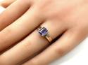 9ct Tanzanite & Diamond Ring