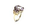 9ct Yellow Gold Amethyst Solitaire Ring