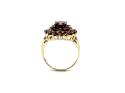 9ct Yellow Gold Garnet Cluster Ring