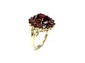 9ct Yellow Gold Garnet Cluster Ring